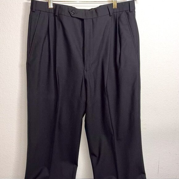 Brooks Brothers Stretch "346" Cuffed Dress Pants, W33/L33 Wool - Picture 1 of 3